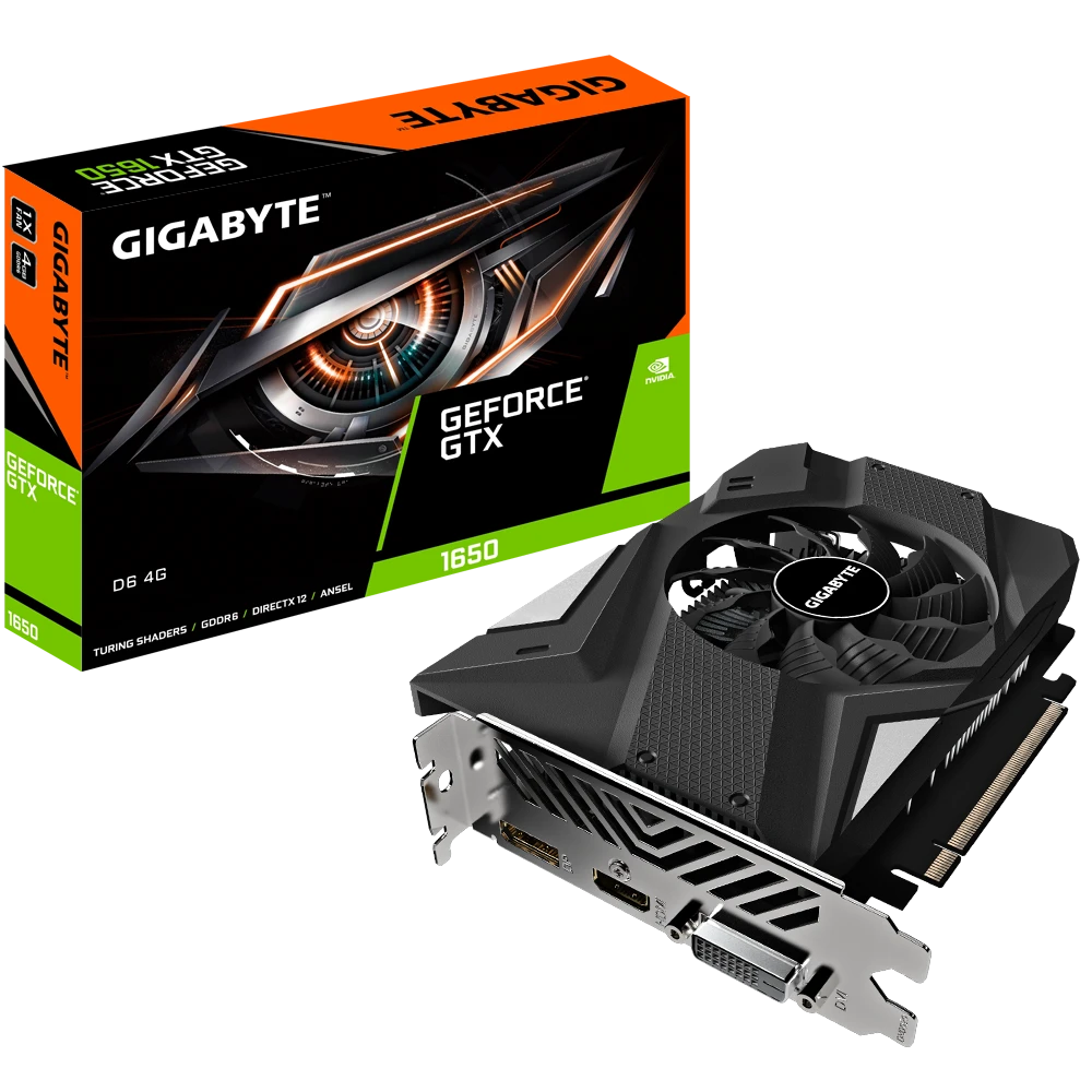 Gigabyte GeForce® GTX 1650 D6 4G  (Rev. 3.0)